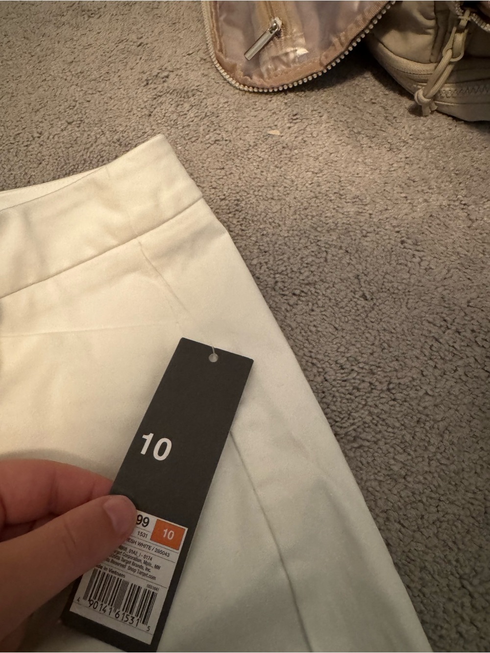 White Skirt with Size 10 Tag